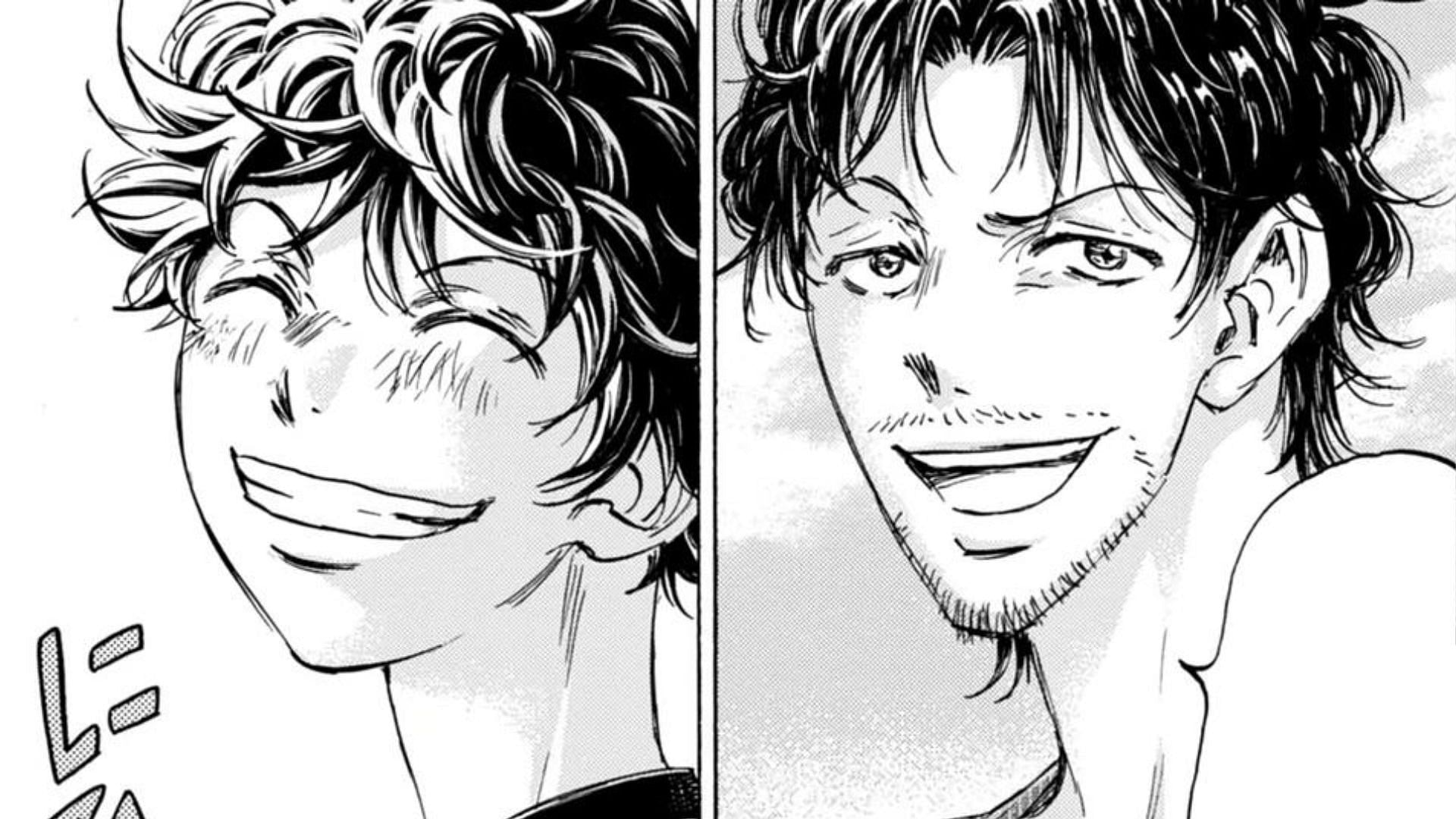 Aoi Ashito a Tatsuya Fukuda, ako je vidieť v Ao Ashi (obrázok cez Shogakukan)