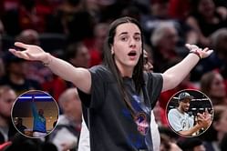 Caitlin Clark super excited as Tyrese Haliburton's dad hits Pacers court weeks after his ban