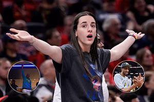 Caitlin Clark super excited as Tyrese Haliburton's dad hits Pacers court weeks after his ban