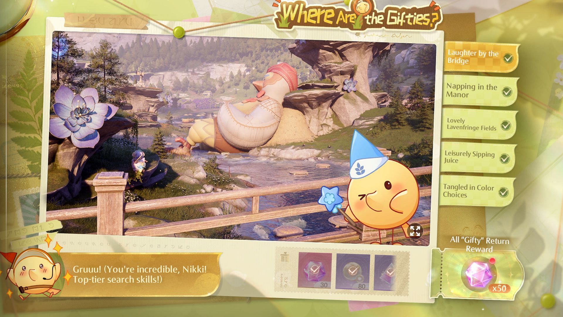 Infinity Nikki Where are the Gifties? event guide