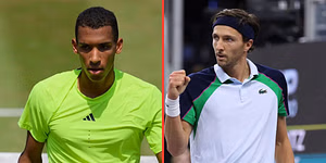 WATCH: Hecklers targeting Felix Auger-Aliassime ejected in Mallorca, opponent Arthur Rinderknech sticks up for Canadian with bold gesture