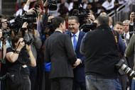 NCAA Basketball: Rick Pitino (L) with John Calipari - Source: Imagn