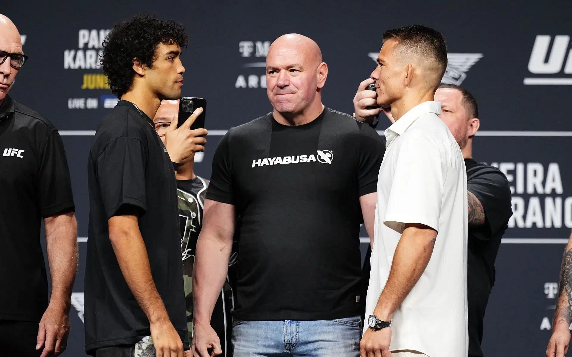 Payton Talbott (left) takes on Felipe Lima (right) in the opening bout of UFC 317