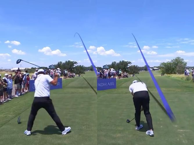 WATCH: Brooks Koepka smashes tee box marker moments before LIV Golf Dallas 2025 WD