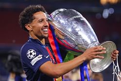 PSG star Marquinhos calls for teammate to win 2025 Ballon d'Or in their UCL trophy winning parade