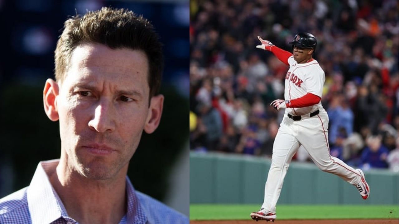 Craig Breslow and Rafael Devers [Source: Imagn]