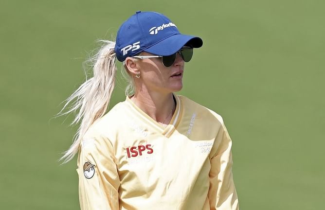 Charley Hull sports black and green as she tests Open Championship venue in latest post