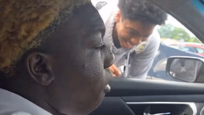 "You chopped monkey!": Twitch streamer YoungDabo gets his ski mask snatched by stream snipers during livestream