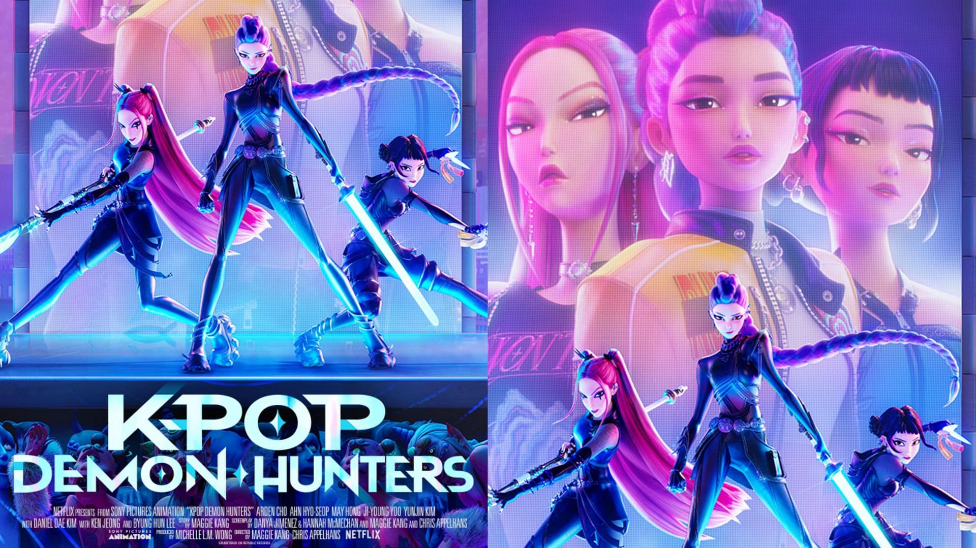 KPop Demon Hunters on Netflix (Images via X/@netflix)