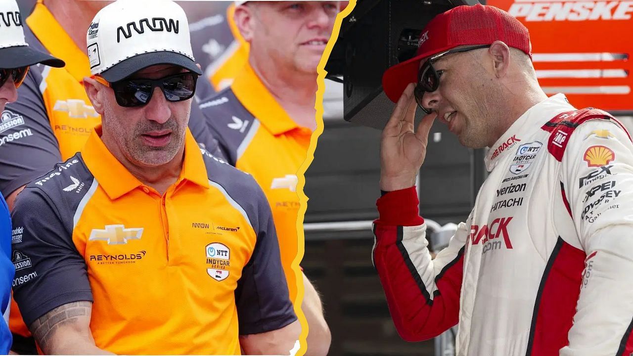 Tony Kanaan and Scott McLaughlin
