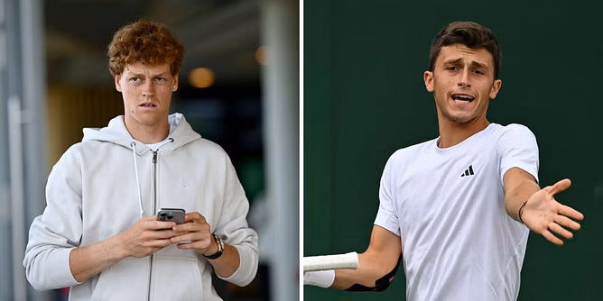 WATCH: Jannik Sinner's opponent Luca Nardi amusingly readies himself for Wimbledon clash by filming skincare routine with girlfriend Marta