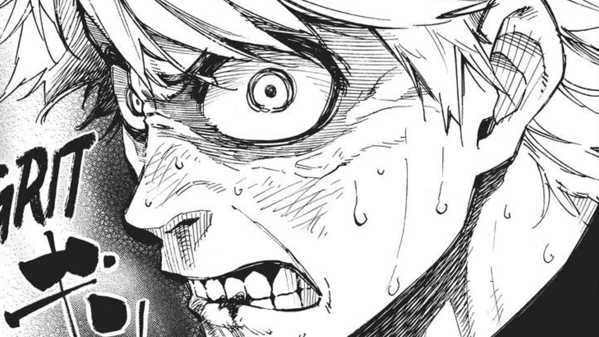 Ryousuke Kira, ako je vidieť v modrej blokovacej mange (obrázok cez Kodanshu)