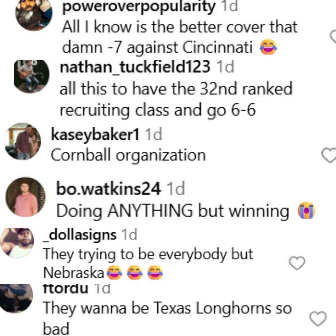 Fanúšikovia CFB Trash Nebraska Matt Rhule, aby si počas oficiálnej víkendovej návštevy cez Instagram vzali Live Bull.