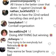 CFB fans trash Matt Rhule's Nebraska for bringing out live bull during official visit weekend via Instagram.