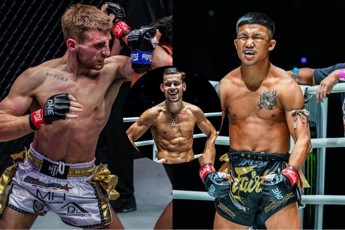 (From left) Jonathan Haggerty, George Jarvis, Rodtang Jitmuangnon.