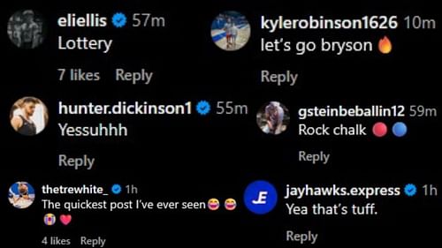 Images via the comments of the Instagram post.