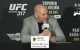 "Well deserved!" - Fans react as Dana White guarantees loser of UFC 317 slugfest win money