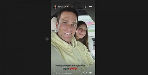 Tom Brady shares sweet moment with daughter Vivian/@tombrady