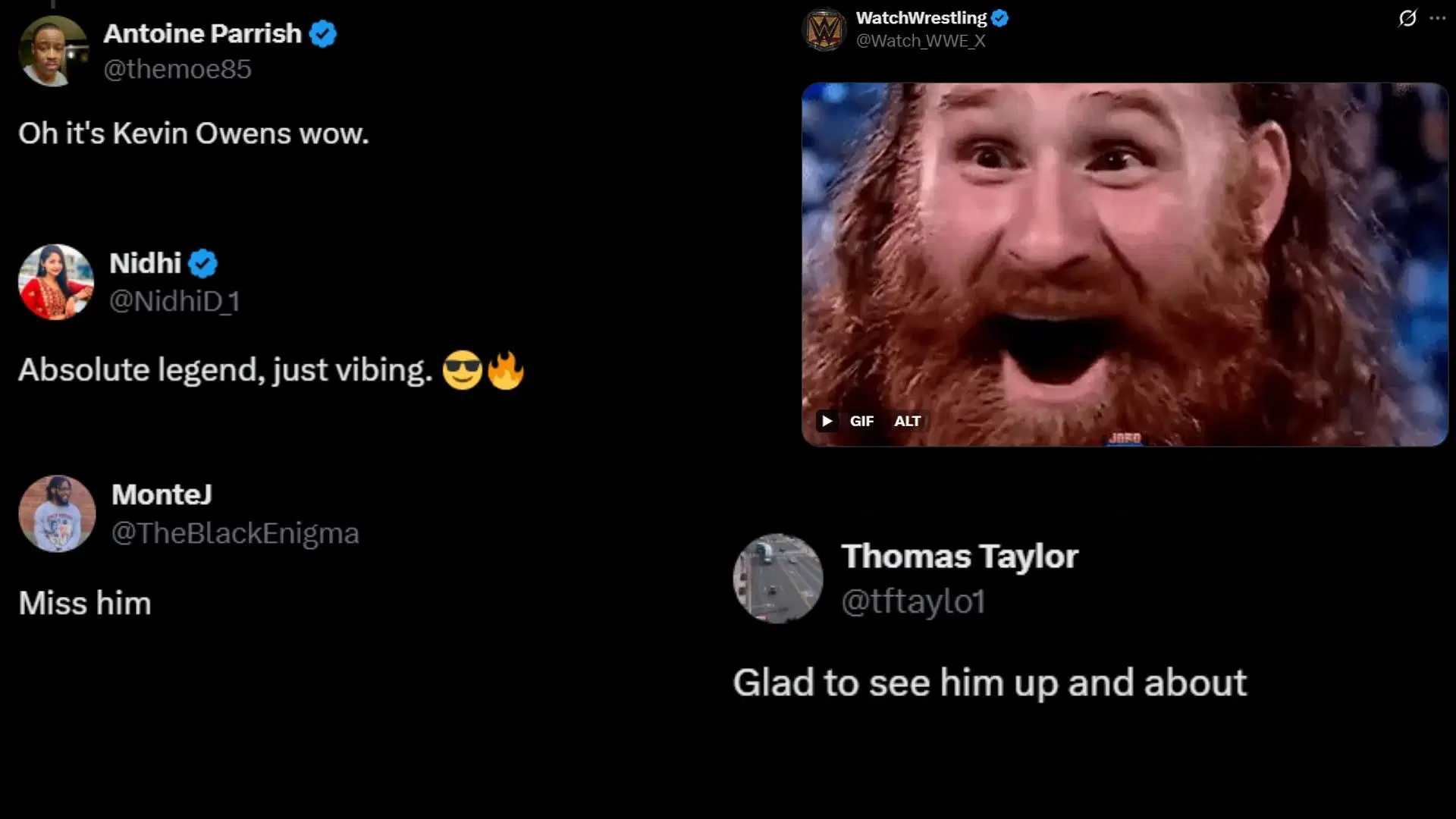 Screenshots of fans&#039; reactions. [Image credit: FadeAwayMedia&#039;s X]