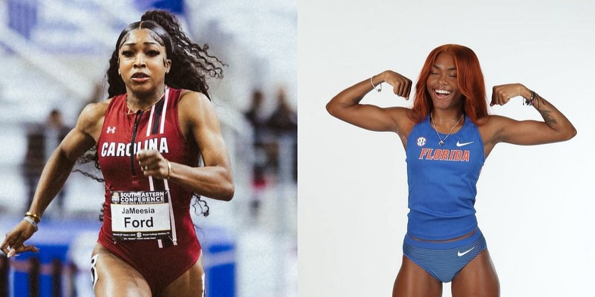 JaMeesia Ford and Anthaya Charlton both made history at the 2025 NCAA Championships - Source: @jameesiaford/Instagram, @anthxya/Instagram