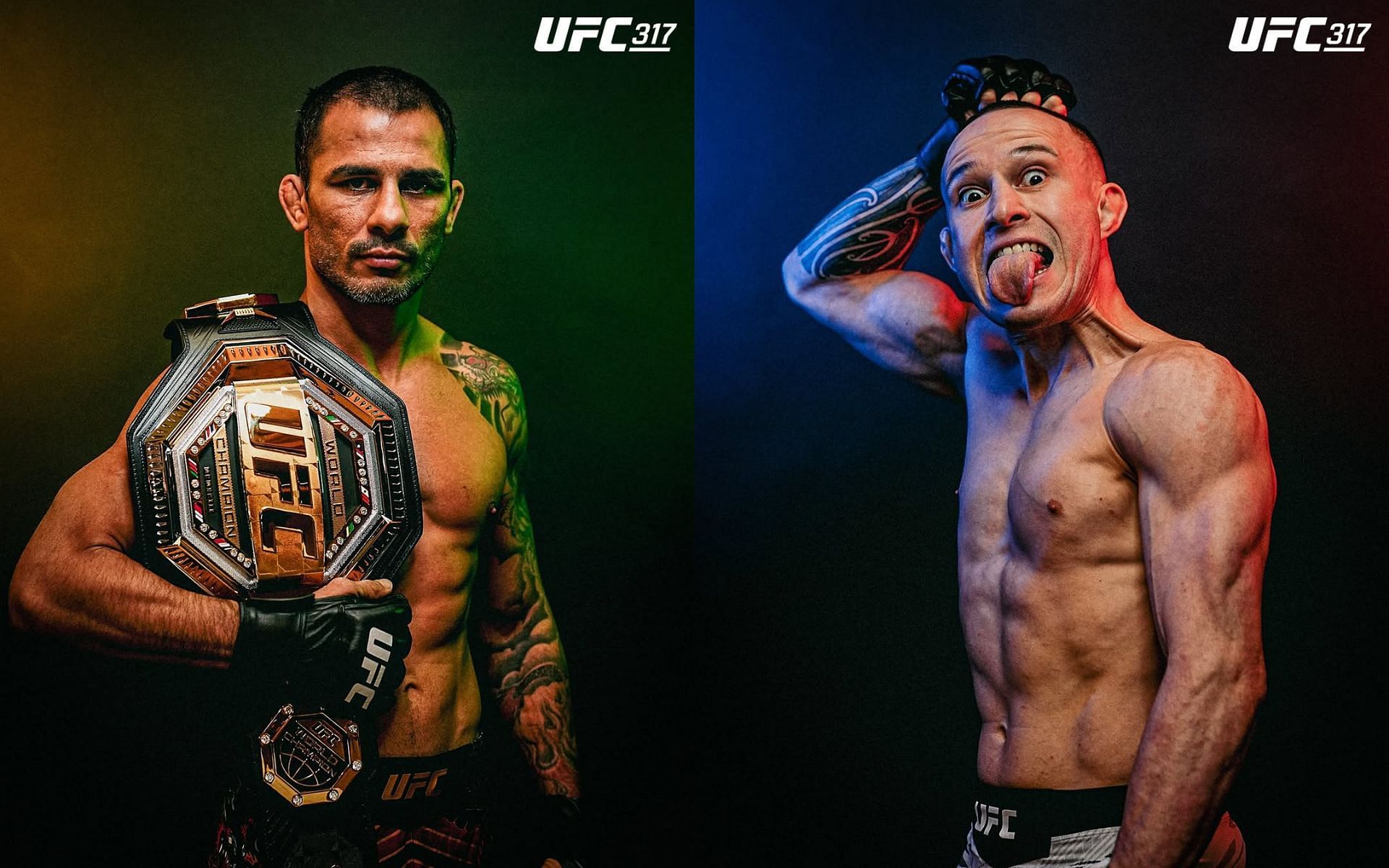 Alexandre Pantoja (left) took on Kai Kara-France (right) at UFC 317. [Images courtesy: @ufcindia on Instagram]