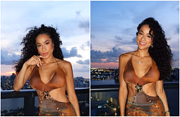 Tyreek Hill's estranged wife, Keeta Vaccaro, shows off “curls all summer” look in brown sheer dress