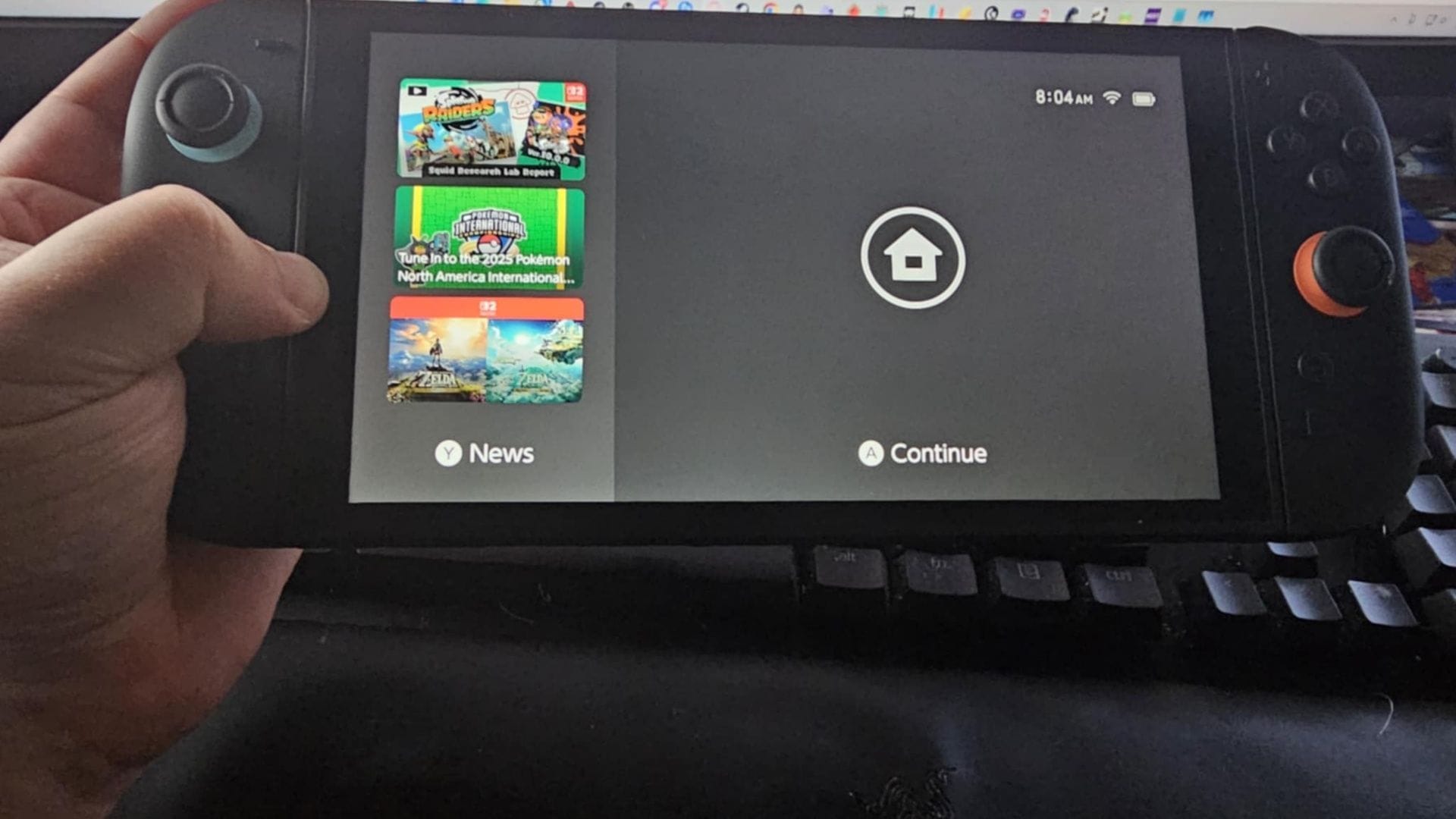 The Switch 2 feels great in hand, and looks good in docked mode (Image via Nintendo)