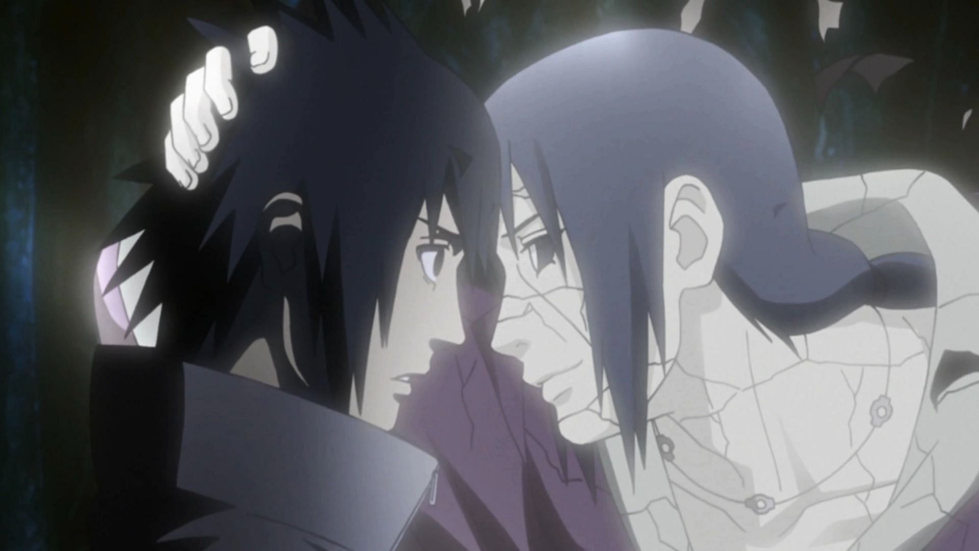 Edo Itachi facing Sasuke in anime (Image via Pierrot)