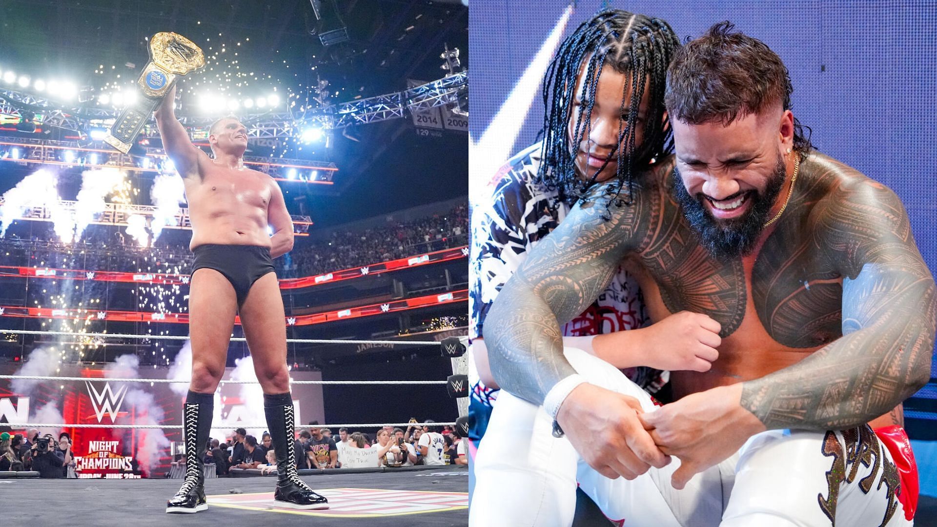 Gunther (left) and Jey Uso (right) (Image Credits: WWE.com)
