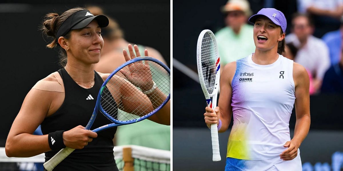 Jessica Pegula (L) vs Iga Swiatek (R) preview (Source: Getty Images)