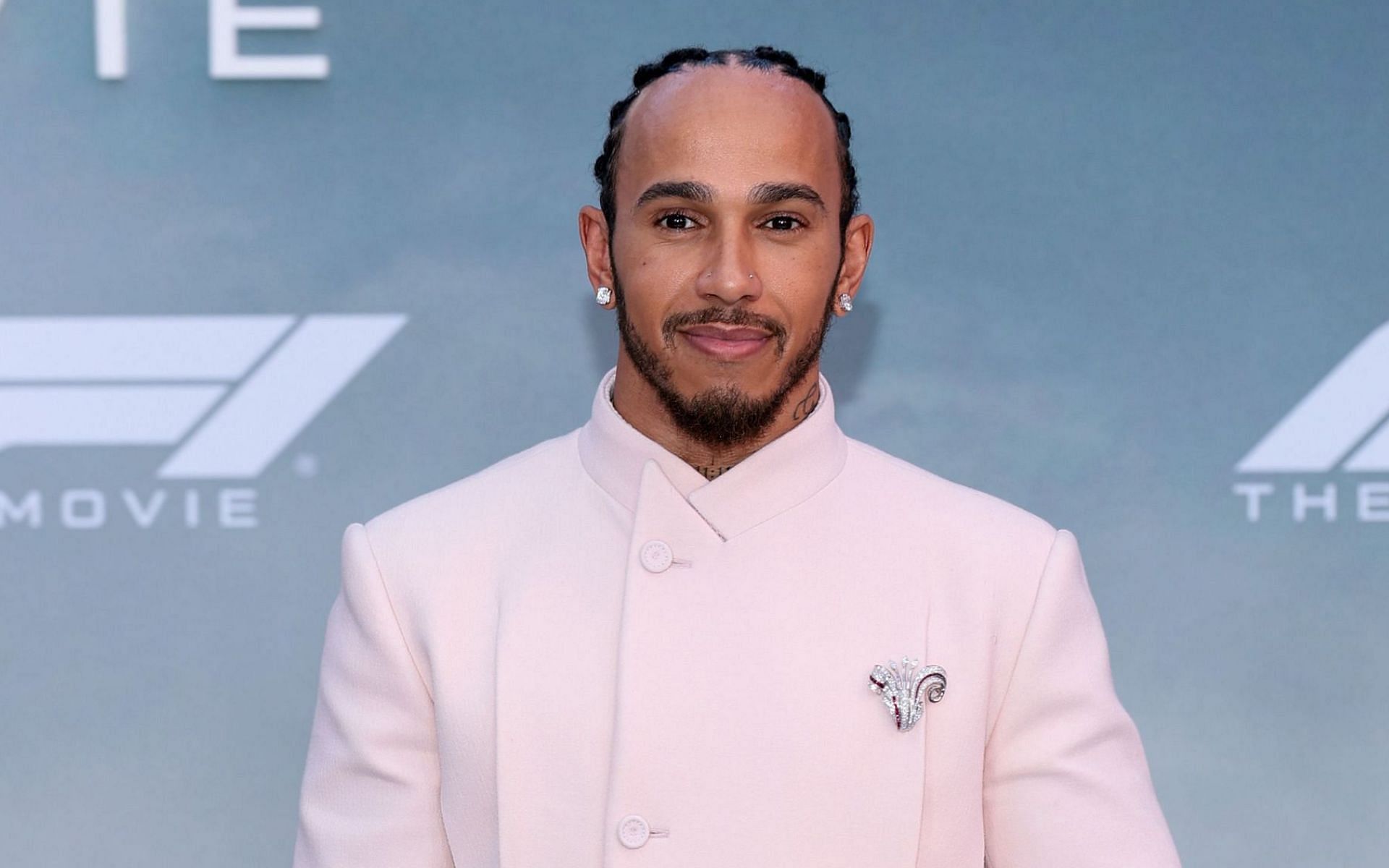 Lewis Hamilton at the world premiere of the F1 movie in New York