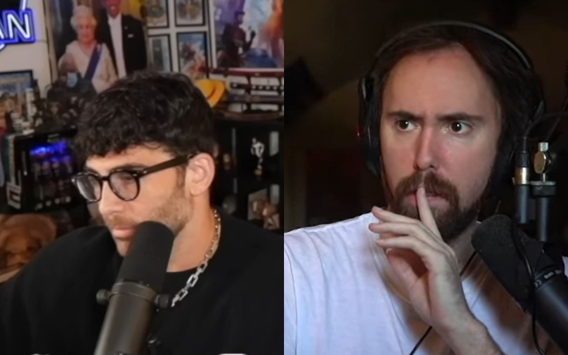 HasanAbi seemingly takes shots at Asmongold in response to those criticizing him for clout-chasing FaZe Clan members