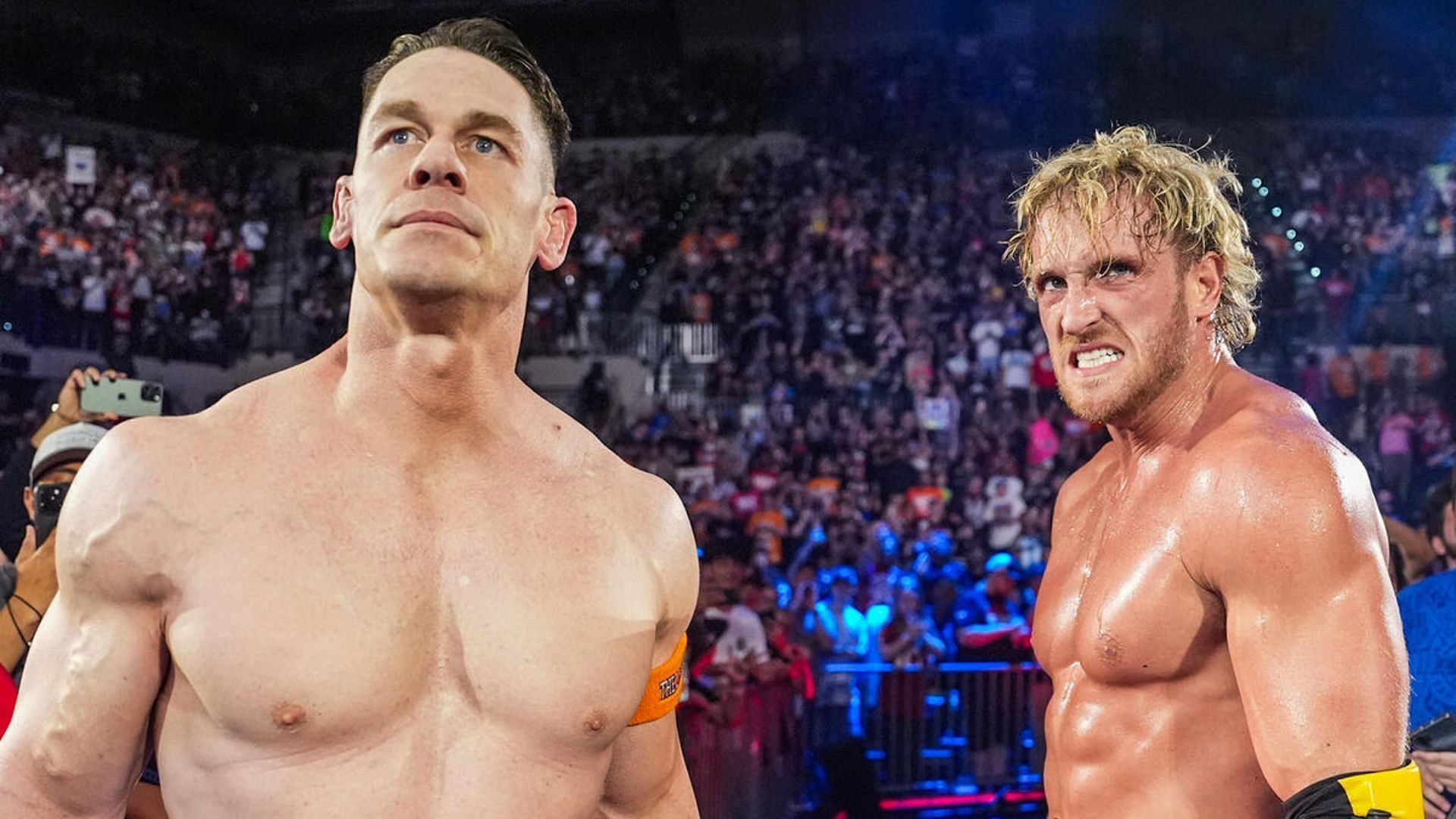 John Cena and Logan Paul (Image Credits: WWE.com)