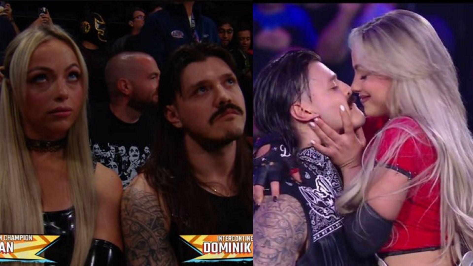 Dominik Mysterio and Liv Morgan (Image Credits: Liv Morgan on X and Worlds Collide)