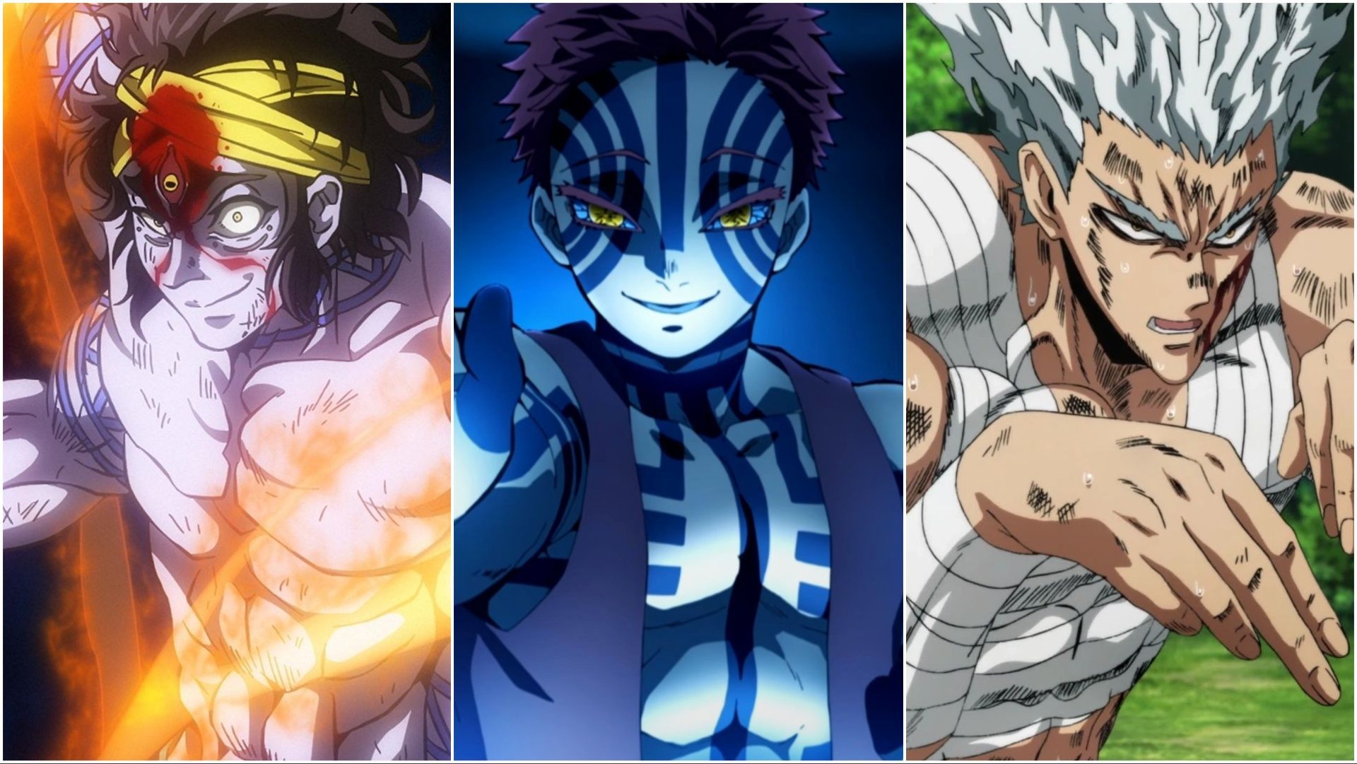 10 anime characters like Akaza from Demon Slayer