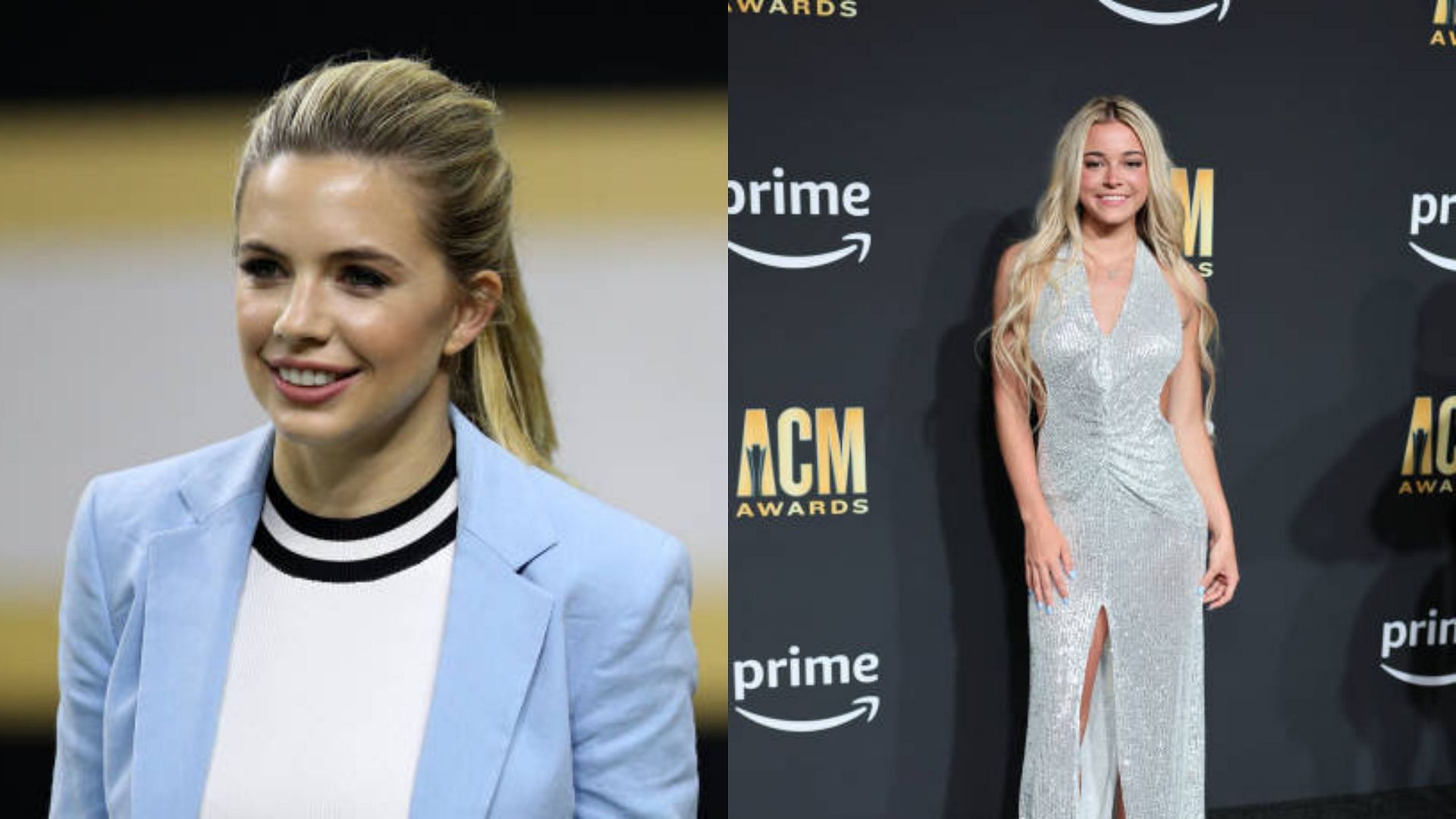 Meghan Payton showed support for Olivia Dunne after the former gymnast shared a scary experience. (Photos via Getty Images)