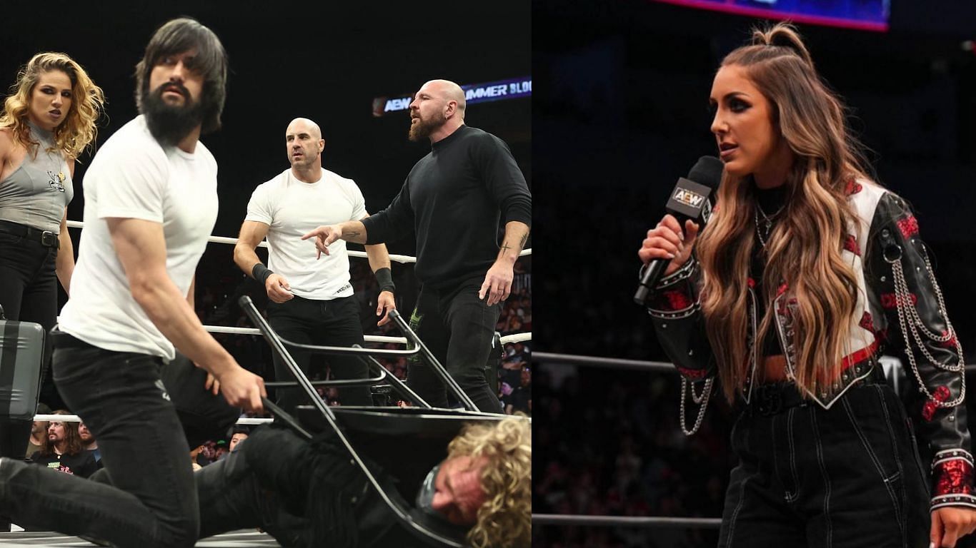 Death Riders and Britt Baker  [ Images from Claudio Castagnoli and Baker
