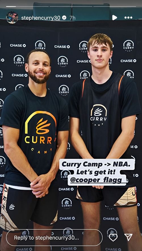Curry's IG story