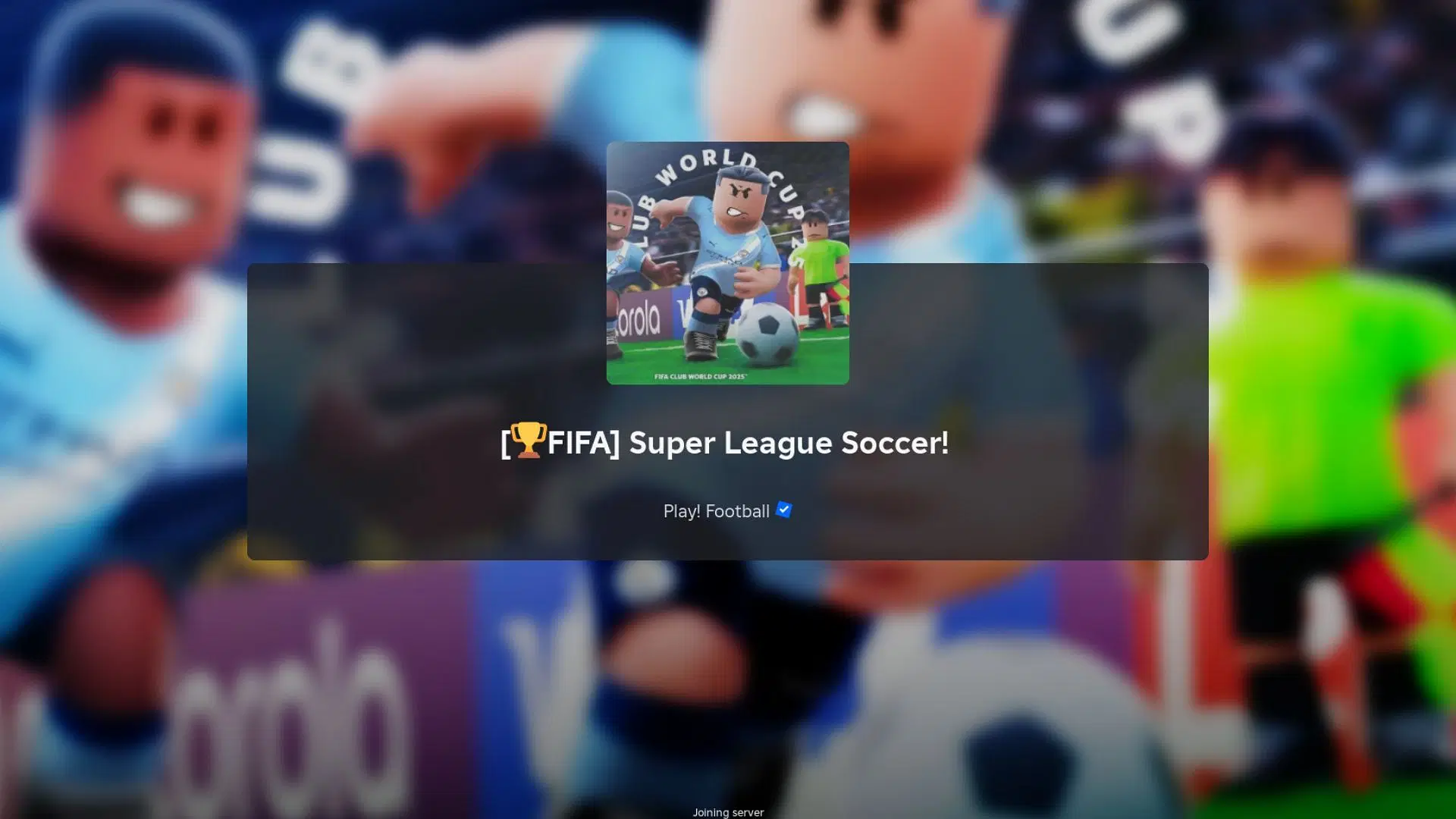 The Club World Cup event has arrived in Super Soccer League (Image via Roblox)