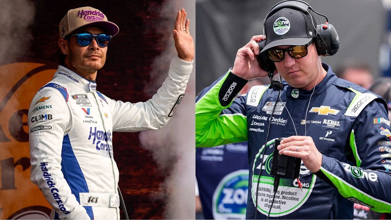 Kyle Larson (left) and Kyle Busch (right) (Source: IMAGN)