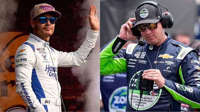 Kyle Busch lashes out at Larson for “air blocking him” during Michigan Cup race