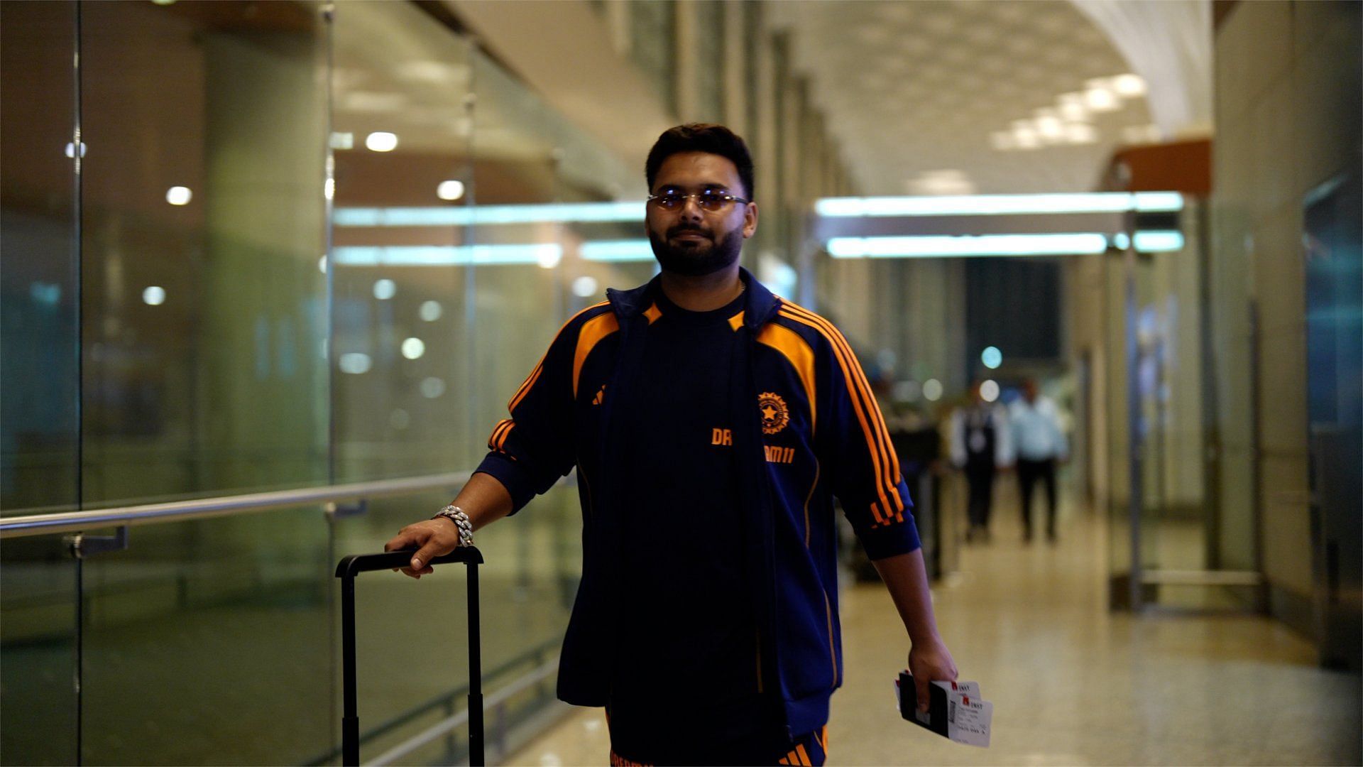 Rishabh Pant at the airport. (Image: BCCI/X)