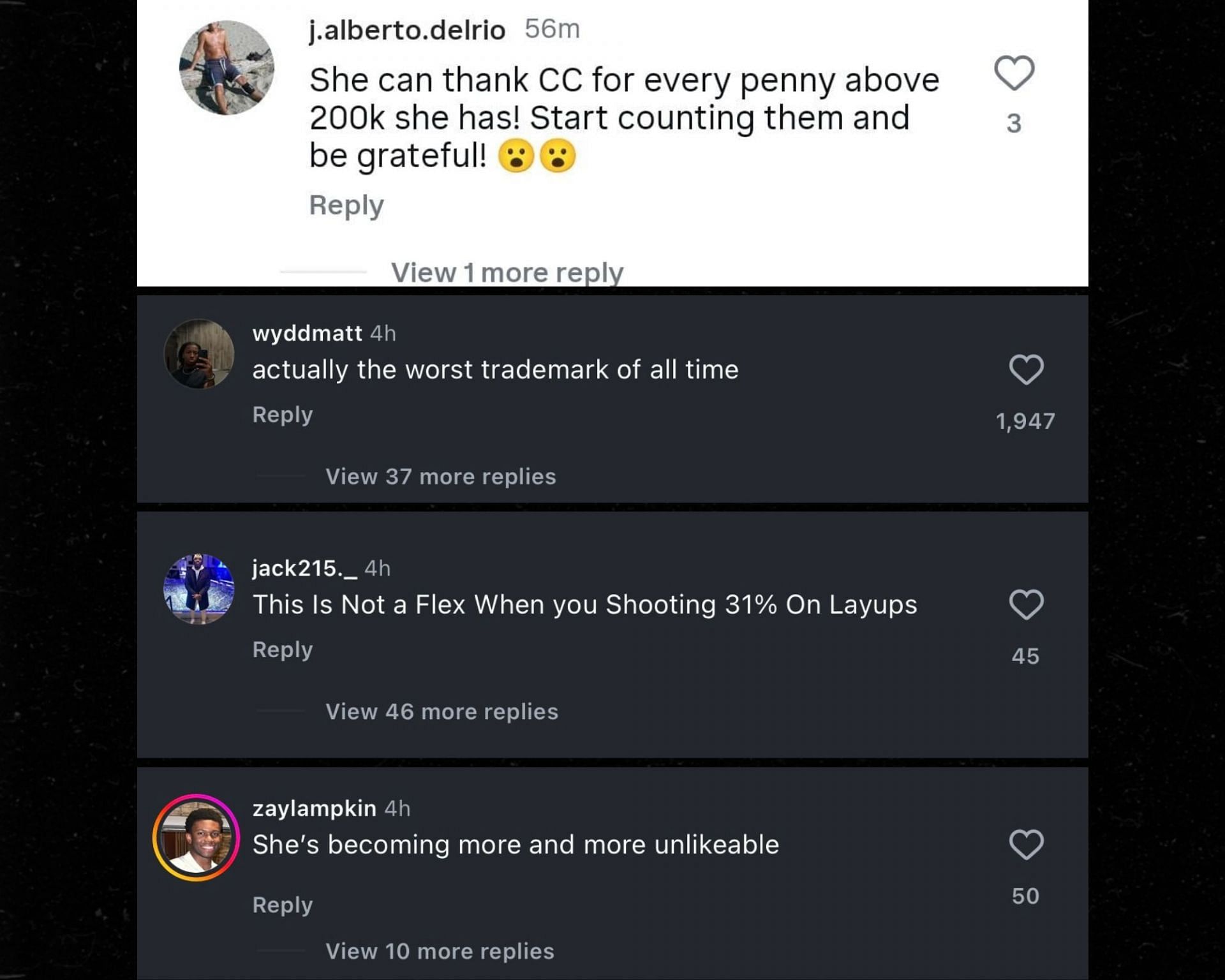Fans react to Chicago Sky star Angel Reese trademarking &quot;mebounds&quot; (Credits: IG/@bleacherreport)