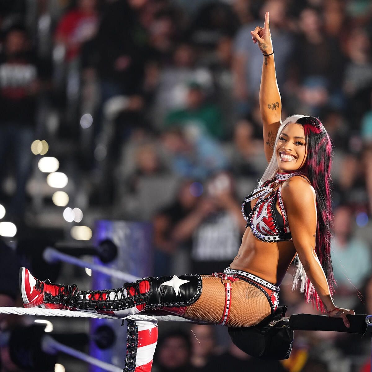 Zelina Vega open for a match [Image Credits: wwe.com]