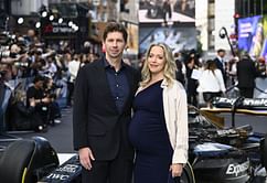 Williams team boss James Vowles and his wife make an appearance on the red carpet for the F1 movie premiere
