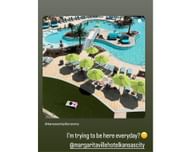 Patrick Mahomes' wife Brittany reveals her latest obsession with Kansas City's newest tropical-themed escape (IG/@brittanylynne)