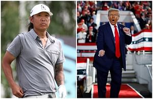 President Donald Trump gets a special birthday wish from LIV Golf's Anthony Kim