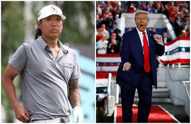 President Donald Trump gets a special birthday wish from LIV Golf's Anthony Kim