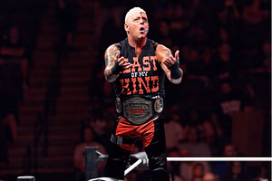 Dustin Rhodes reacts after top AEW star suddenly gives him a disrespectful new name