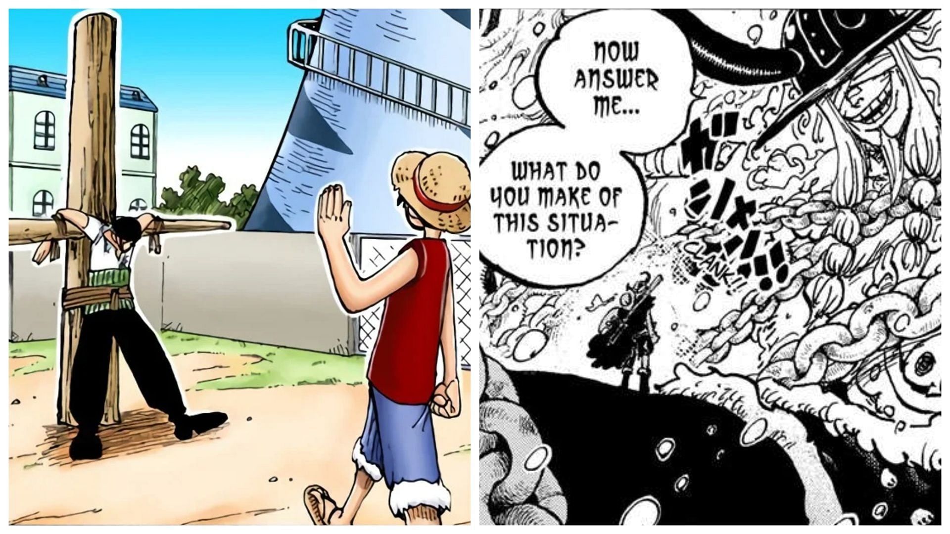 This is among One Piece&#039;s most striking parallels (Image via Shueisha)